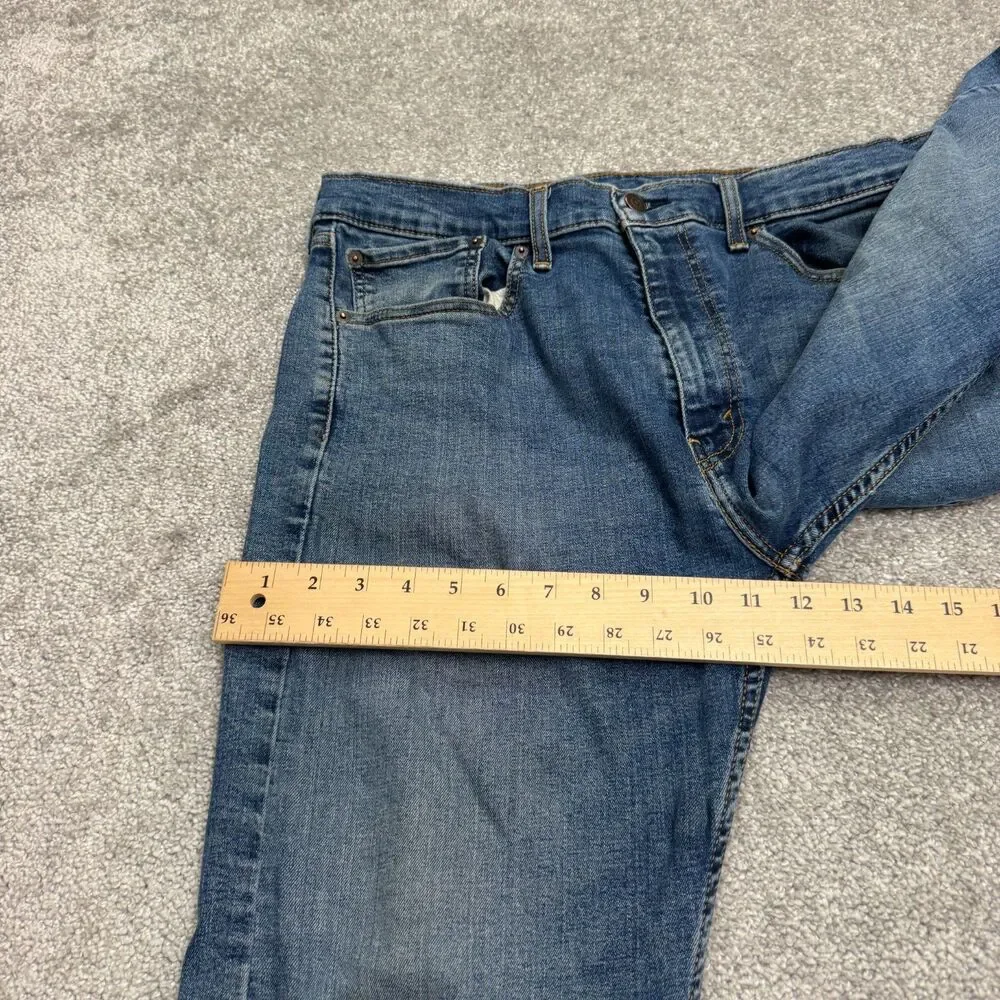 Levi's 506 Straight Leg Denim Jeans Mens 36x30 Blue Medium Wash Cotton Casual